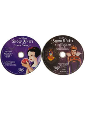 Disney Snow White and the Seven Dwarfs DVD 2-Disc Set Discs Only